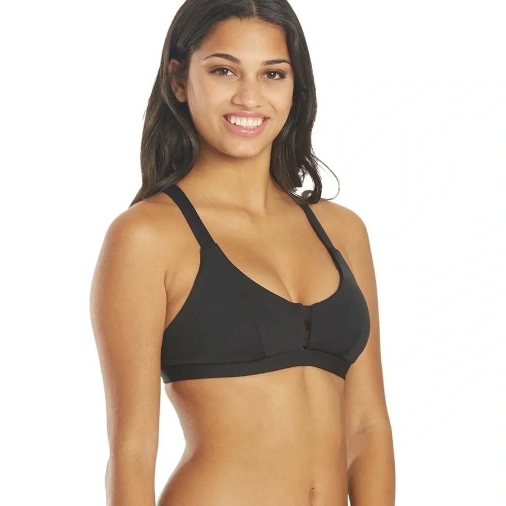 ☀️HURLEY☀️BLACK SPORT TOP COCO BEACH CHEEKY HIP BIKINI SET